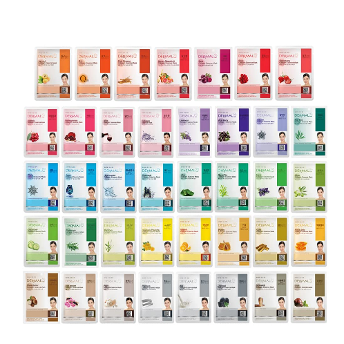 DERMAL 39 Combo Pack Collagen Essence Full Face Facial Mask Sheet